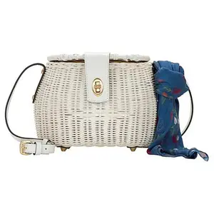 Patricia Nash Duronia Basket Crossbody Bag with Scarf