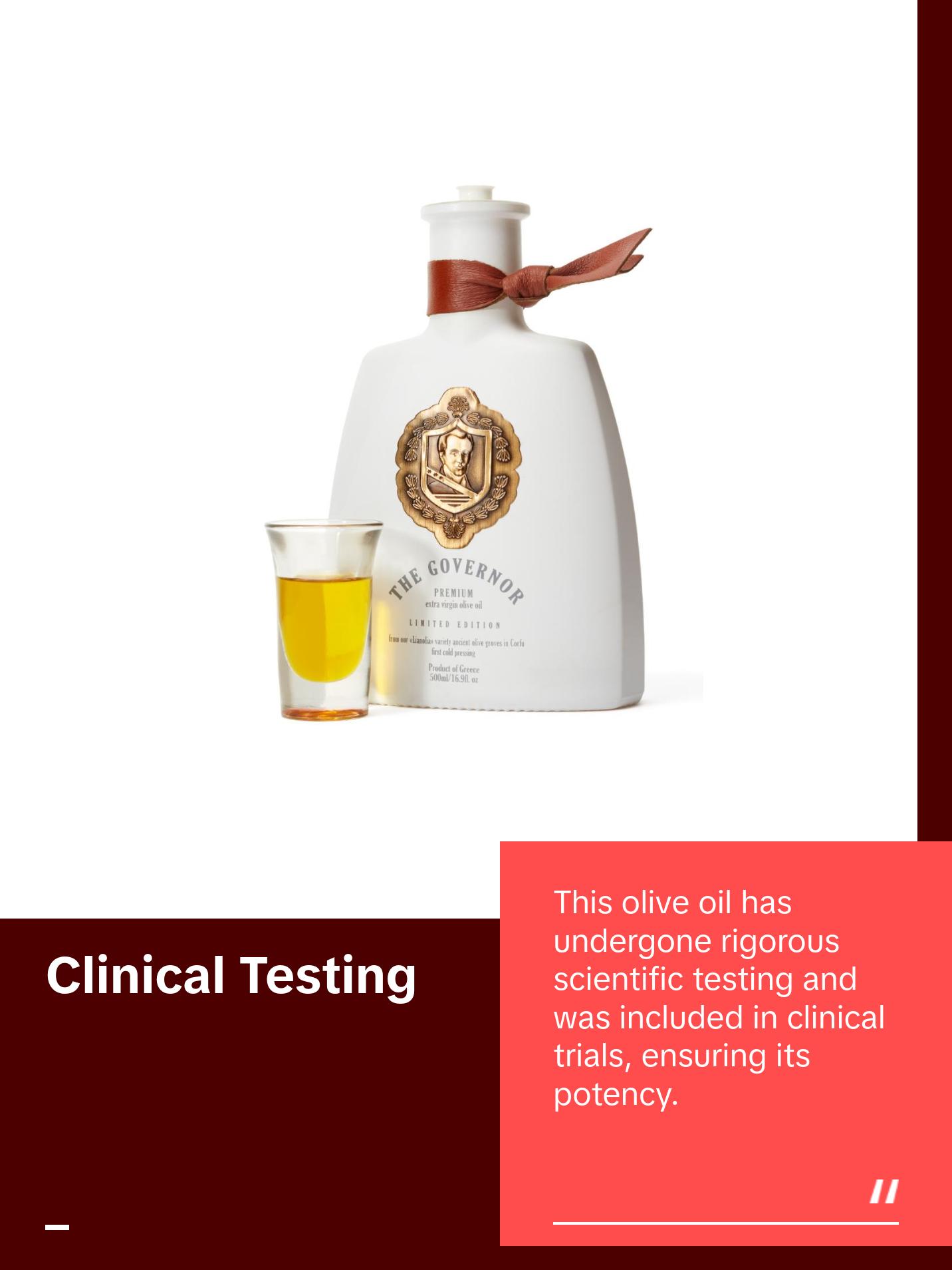 The Governor, Limited Edition Early Harvest Extra Virgin Olive Oil