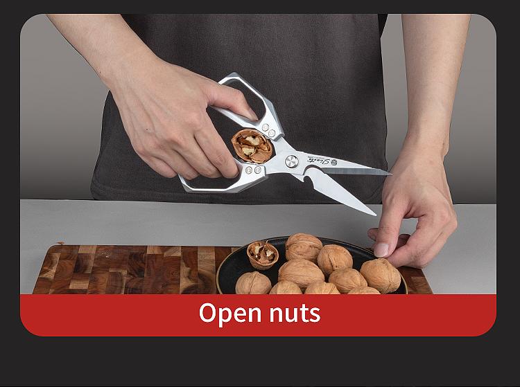 2-Pack Heavy Duty Kitchen Scissors – Stainless Steel, Rust-Resistant, Comfortable Grip for Daily Cooking