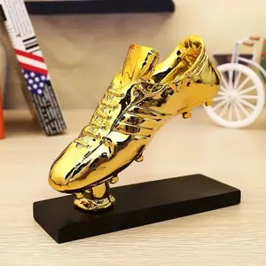 World Cup Golden Boot Trophy, Football Match Award, Fan Memorial Display Piece, Beautiful World Cup Golden Boot Gift