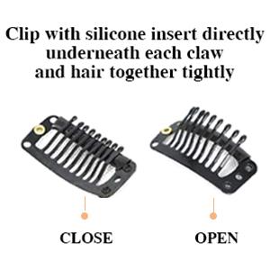 Mamushow Yaki Straight Clip in Hair Extensions Human Hair Seamless Pu Clip ins Hair 8 Pcs 18 Clips Human Hair Natural Black 12-30 Inches 120g/pack