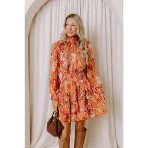 Forever Grateful Paisley Mini Dress