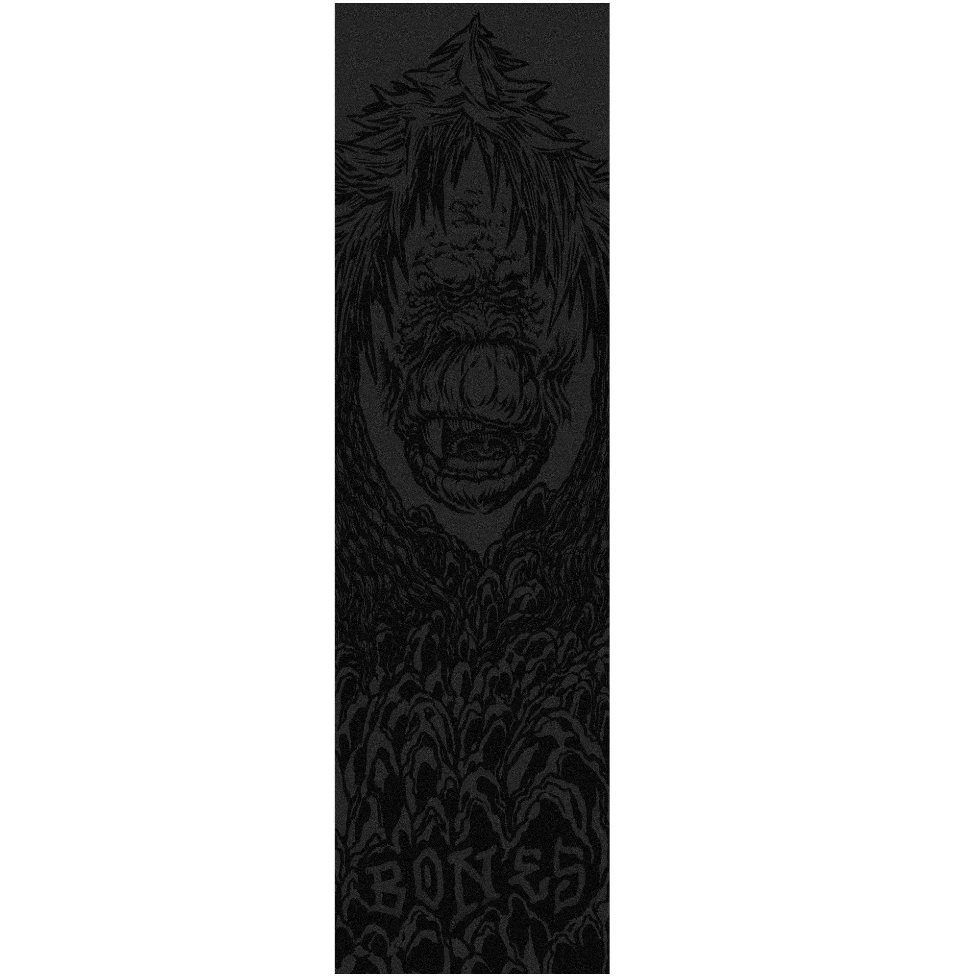 Bones Forest Face Single Sheet Griptape 9″x33″ - Black