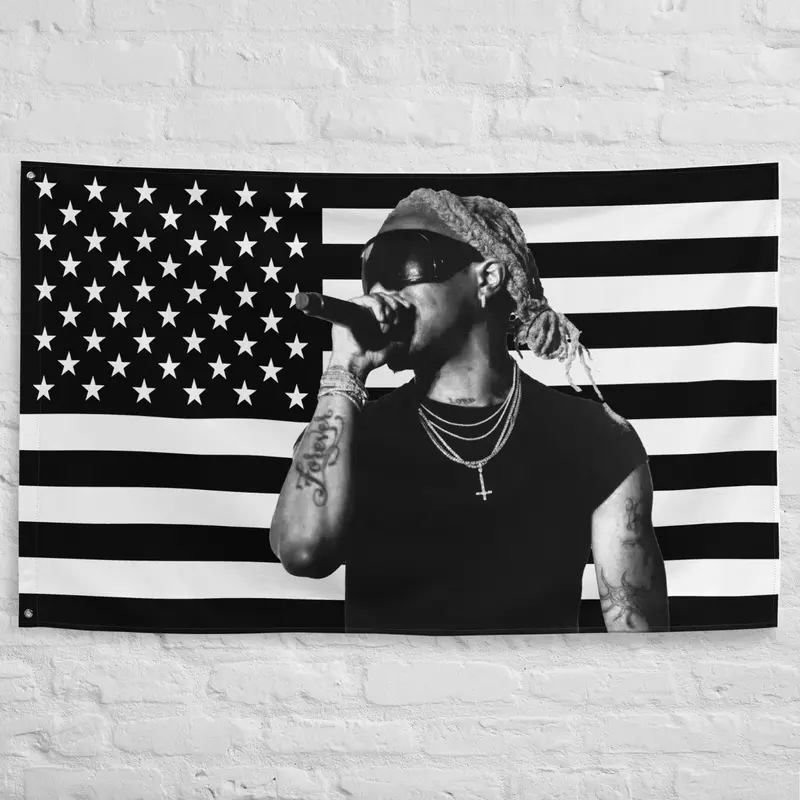Destroy Lonely Opium American Flag Limited Edition Polyester Tapestry by Filthy Prints, 40in×60in Wall Hanging, Home Bedroom Decor & Tapestry Room Decor for Home Supplies, Wall Hanging Tapestry, Synthetic
