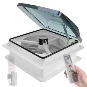 14“ Standard RV Roof Vent Fan (With Remote Control) 12V/25W Electric 6-Speed Intake/Exhaust Camper Fan with Rain Sensor | Auto Temperature Control, Rain Detection & Electronic Open/Close  #RVRoofVentFan #CamperFan #RVVentilation #12VRVFan