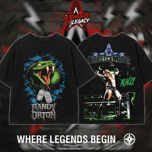 RingsideLegacy - Randy Orton "The Legend Killer" Premium Wrestling Cotton T-Shirt (Made In US), Wrestling Legend Outfit, Father Son Wrestling Shirt, Game Day Outfit, Birthday Gift For Wrestling Fans, Sports Entertainment Graphic Tee