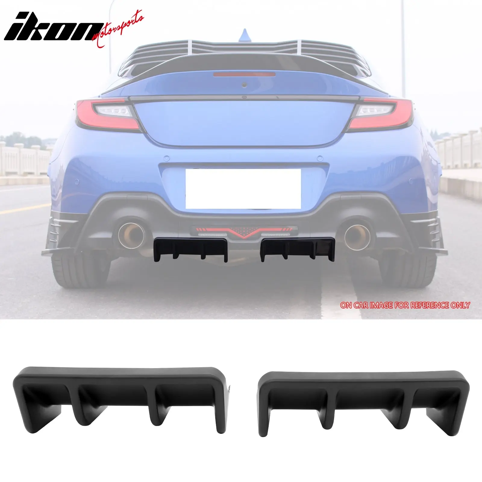 Rear Diffuser for Subaru BRZ & Toyota GR86 2022-2026 JDM Style Matte Black