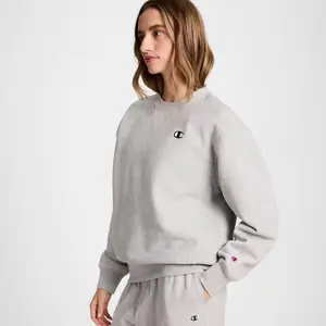 Champion Women's Fleece Pullover Sweatshirt - Heather Gray S