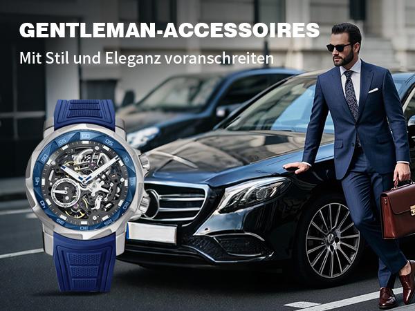 FEICE Men's Automatic Hollow Mechanical Watch, equipped with sapphire crystal, 5ATM waterproof and shockproof luminous display strap, suitable for all occasions FEICE Men's Automatic Hollow Mechanical Watch, equipped with sapphire crystal, 5ATM waterproof and shockproof luminous display strap, suitable for all occasions