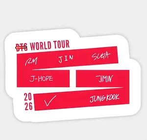 K-Pop 2026 Comeback Tour Sticker, Concert Memory, Music Journey Graphic, Cute Collectible Decal Gift
