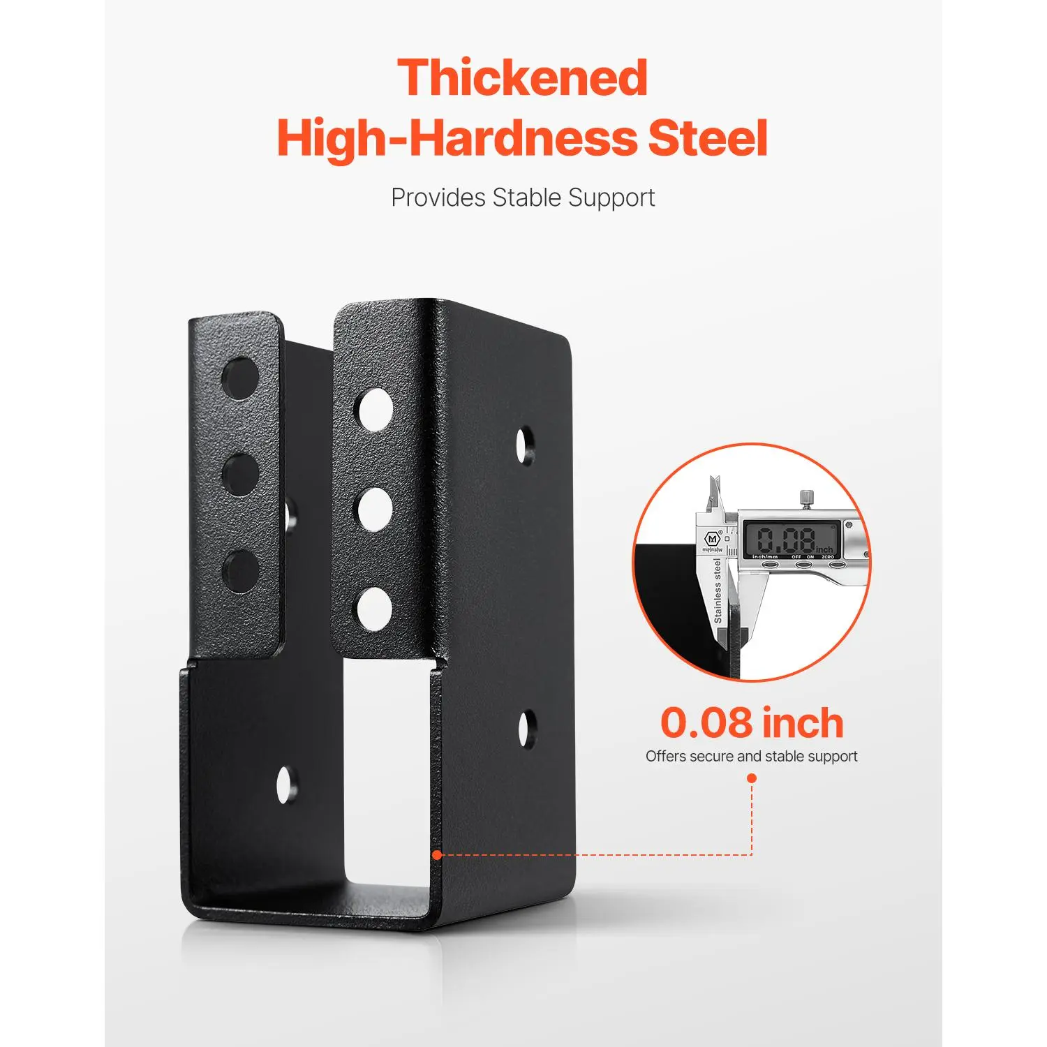 VEVOR Concealed Joist Hanger, 2x4 Inch Outdoor Concealed-Flange Joist ...