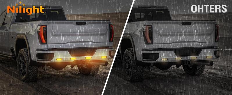 Nilight 10PCS 3.8” 6 Amber Indicator Rear Side Truck Trailer RV Cab Boat Bus Lorry LED Marker Clearance Light