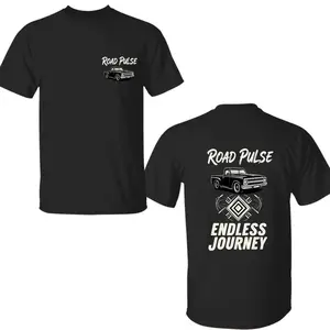 Car Graphics T-shirt - Comfortable, Fashionable And Versatile. Double-Sided T-shirt, Shirt For Car Lovers, Classic Truck Shirt, 100% Cotton.