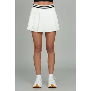 Ivory Striped Tennis Skirt