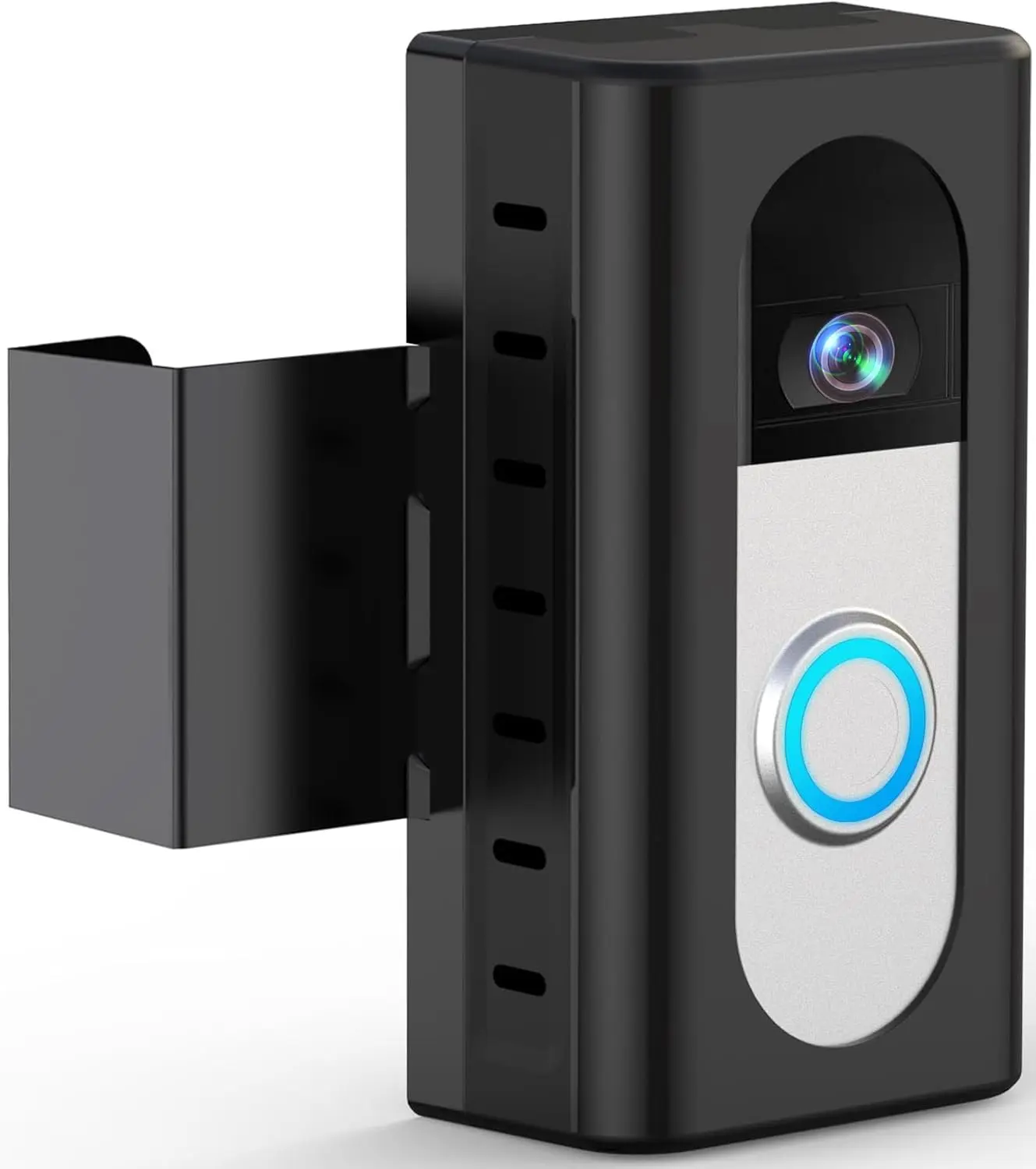 Anti- Video Doorbell Mount Compatible with Ring/Blink Video Doorbell 4/3/3 Plus/2/1/(2020 Release), Adjustable No-Drill Mounting Bracket Wedge Adapter Holder Accessories