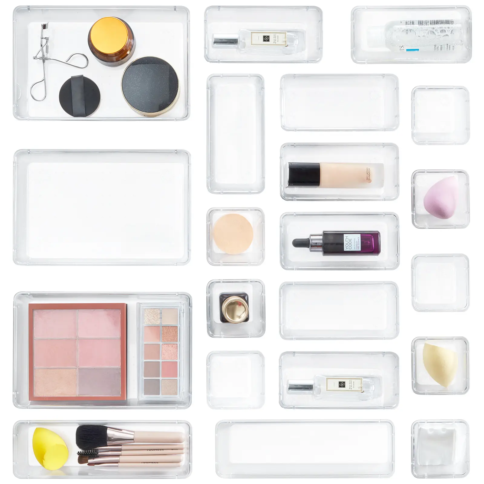 Lifewit Vanity Drawer Organizer for Makeup, Jewelry & Gadgets (Silicone Tabs Not Included) – Portable Storage for Bedroom & Bathroom Organization Storage Plastic #SummerVibes summerwins #DealsForYouDays,dorm room inspo,college dorm essentials,dorm haul