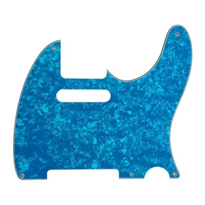 5-Hole Telecaster Pickguard - 4-Ply Light Blue Pearl