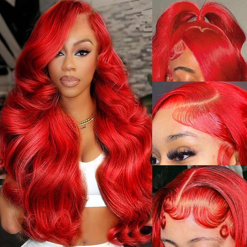 613 Blonde HD 13x6 Lace Frontal Wigs Pre plucked 13x4 Hot Red Straight Blonde Lace Front Human Hair Wigs For Women Can Be Dyed 180% Density