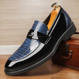 Large size men's business style formal shoes, non-slip rubber sole durable and comfortable casual Oxford shoes, suitable for wedding party business occasions 85668