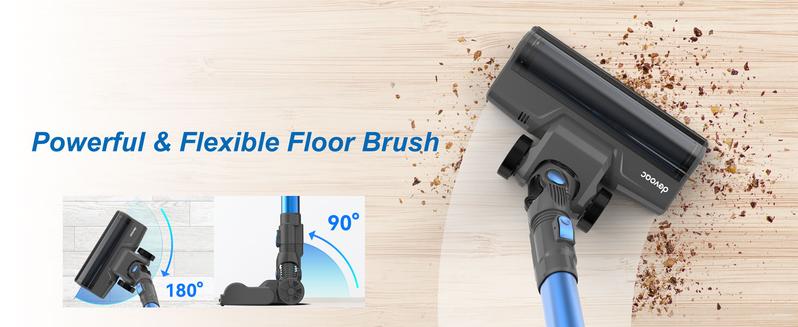 [FebFaves] Devoac N300 Cordless Vacuum, 8-in-1 Rechargeable Stick Vacuum, Lightweight and Designed for Everyday Home Cleaning, with up to 20kPa Suction and up to 40 Minutes of Runtime, for Hardwood Floors, Carpets, Tiles, cars, and Pet Hair