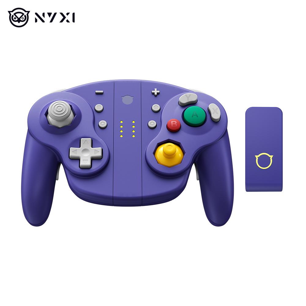 NYXI Wizard 2 Gamecube Switch Controller, TMR Hall Joystick Wireless Switch Controller, Adjustable Triggers,NFC,Programmable Buttons,6-Axis Gyro,HD Rumble for Switch/PC/Wii-White Special Edition