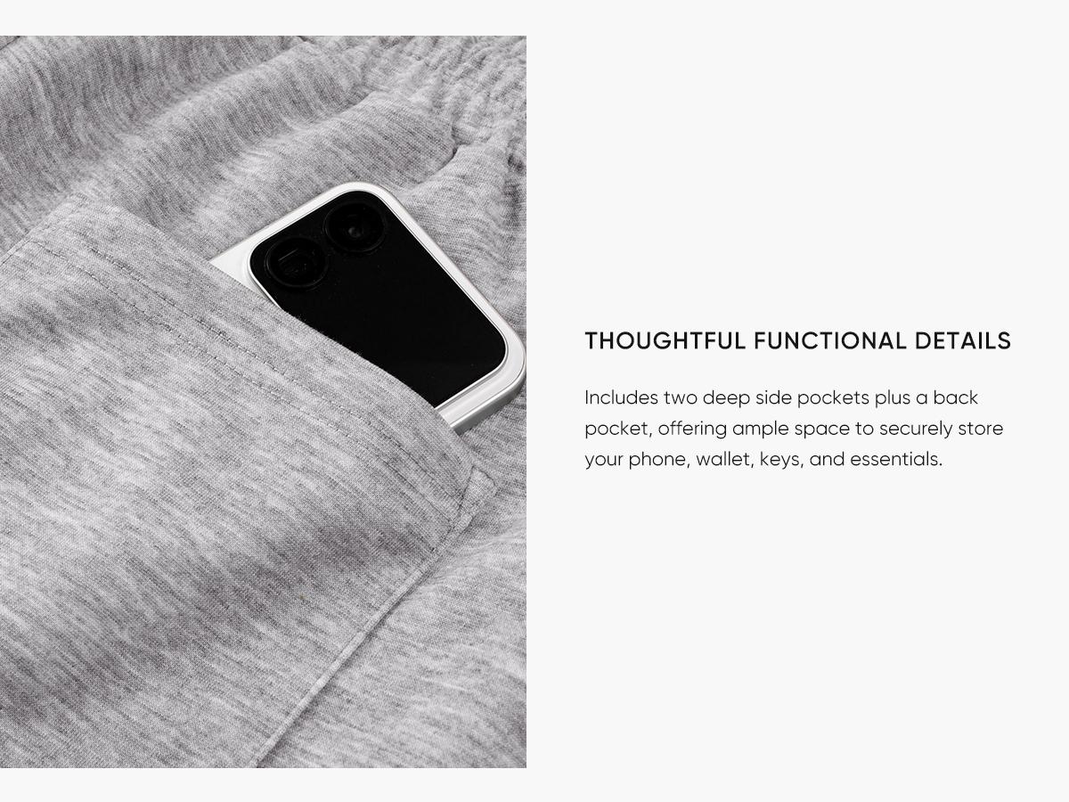 JMIERR Men's Casual Baggy Pants Wide Leg Lounge Travel Pants with Pockets