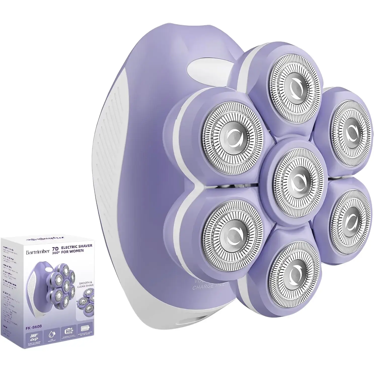 7D Electric Shaver, 360 Degree Trimmer for Women: Fast & Painless Full ...