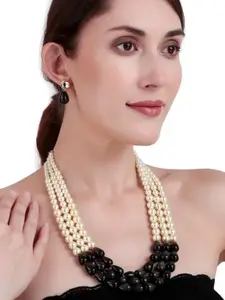 Noir Luxe Dual-Tone Statement Set