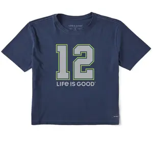 Women's 12 Life is Good Short Sleeve Crusher Boxy Tee