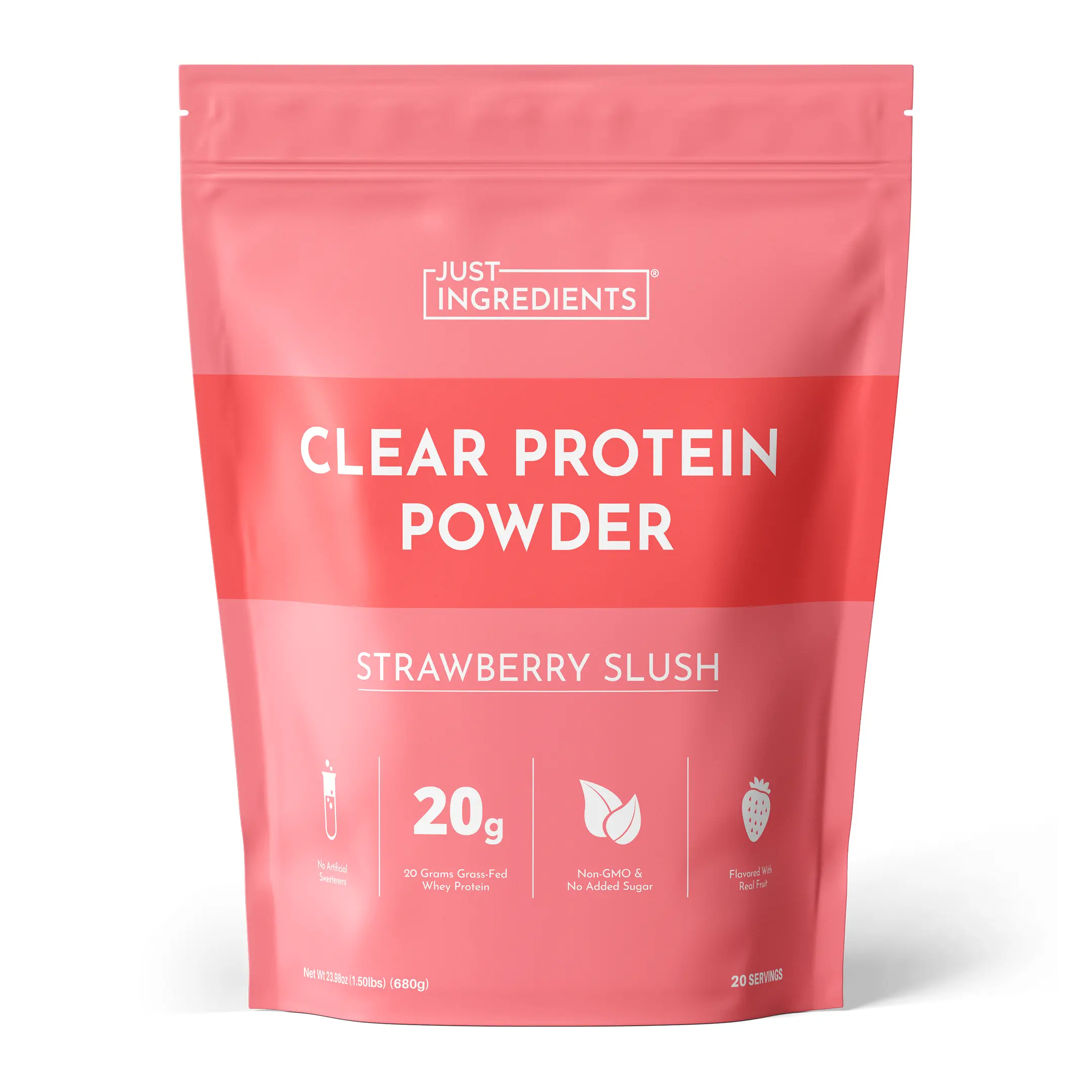 Just Ingredients Strawberry Slush Clear Protein Powder