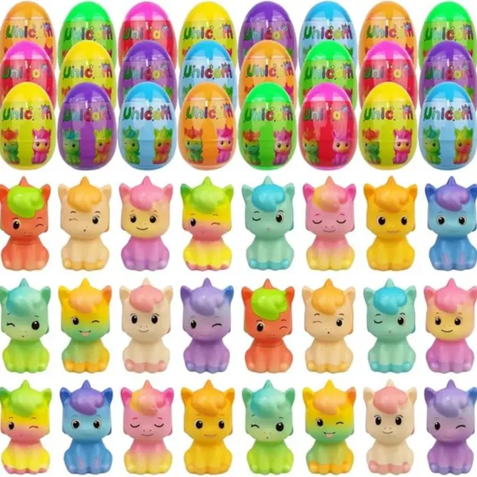 24 Pack Prefilled Easter Eggs with Unicorn