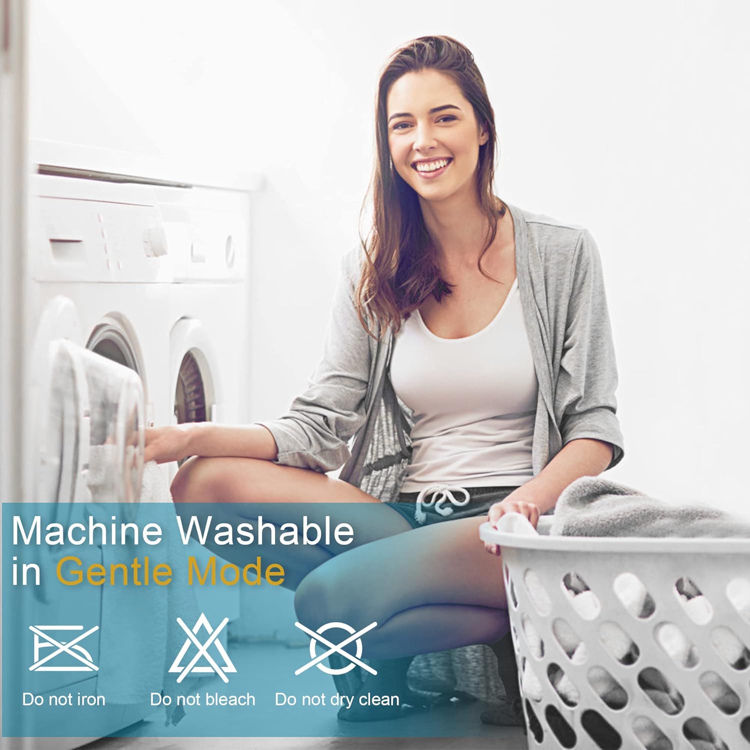 WeCharmer Mattress Pad Protector（500GSM）– Quilted Fitted Cooling Breathable Soft & Fluffy Mattress Topper Cover with 8-21” Deep Pocket – Comfortable Bedding Mattress Protector for Cooler Sleeping