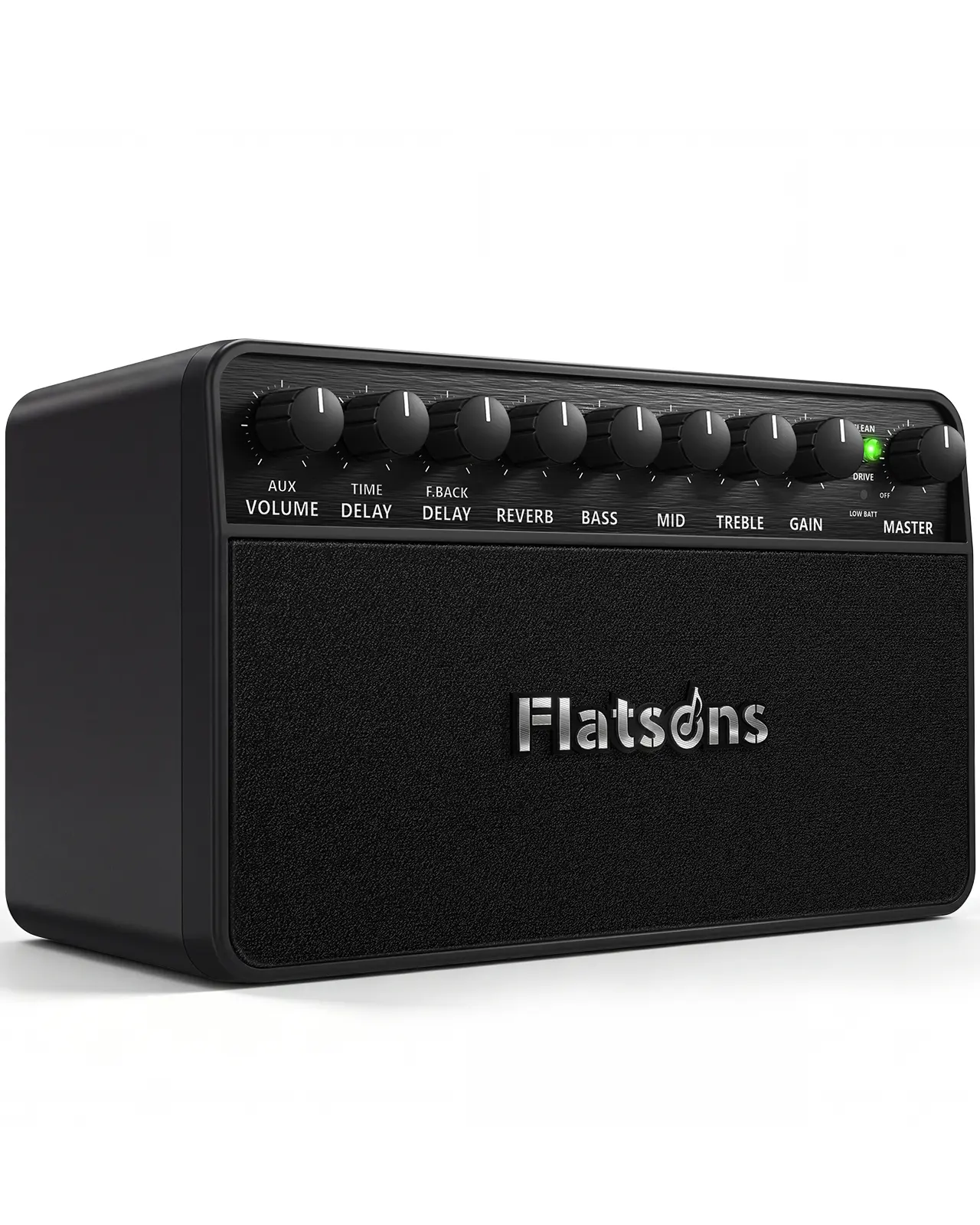 FBA-20 20W Portable Rechargeable 3000mAh Electric Guitar Amplifier, Dual Channel Desk Practice Combo with Clean & Drive Modes, Delay, Reverb, EQ, OTG Recording, Wireless/Aux, Phone/Tablet Compatibility for Home Use