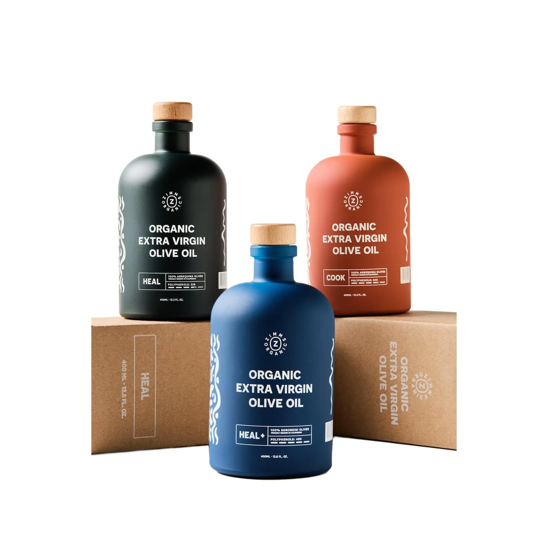 Ultimate Trifecta 3-Pack – Zimms Organics Extra Virgin Olive Oil