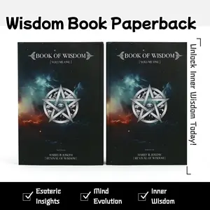 BOOK OF WISDOM Paperback -A Collection  Themed Notebook with Wisdom Eye Cover for Self Reflection and Philosophy Learning Bible Highlighting Guide