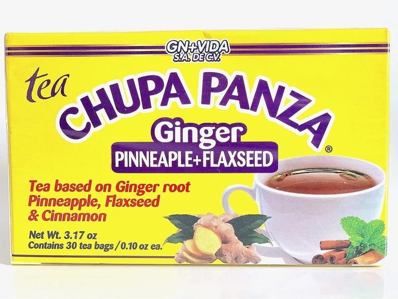 GN+VIDA Chupa Panza Tea (te chupa panza) - 30 Tea Bags, Herbal Supplement Beverage, Fruit Flavor, Dietary Supplement