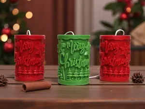 Christmas Pillar Candle