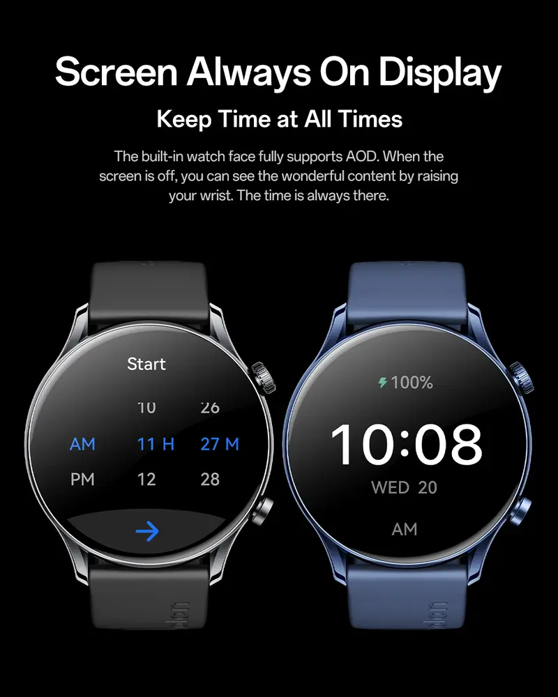 【Ultra-Slim】Aolon GTR3 Wearable Smartwatch: 1.43" AMOLED Display, Bluetooth Calls, Fitness & Sleep Tracking, 110+Sport Modes, IP68 Water Resistant, Fast Charging, 120-Hour Battery, iOS & Android, Great Gift for Men & Women. #sohochic#tiktokshopstockup