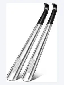 Shoe Horn Long Handle for Seniors Men Women,Metal Long Shoehorn Boot Horn,16.5" Stainless Steel Shoe Spoon Helper