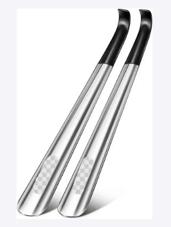 Shoe Horn Long Handle for Seniors Men Women,Metal Long Shoehorn Boot Horn,16.5" Stainless Steel Shoe Spoon Helper