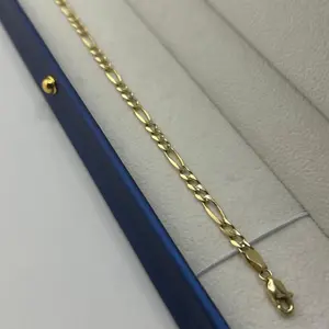 Brazalete figaro 1 tono 14k