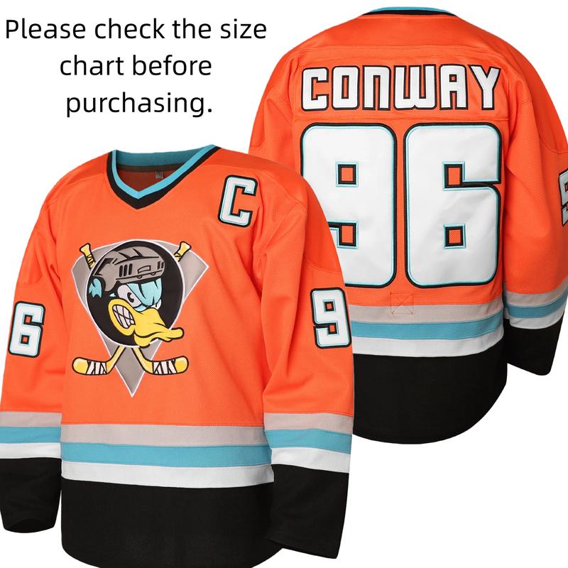 Hockey Jersey All Stitched Sleeveless Quick Dry Mighty Ducks & Gunner Stahl Jerseys Breathable Mesh Fabric Athletic ApparelUglySweater