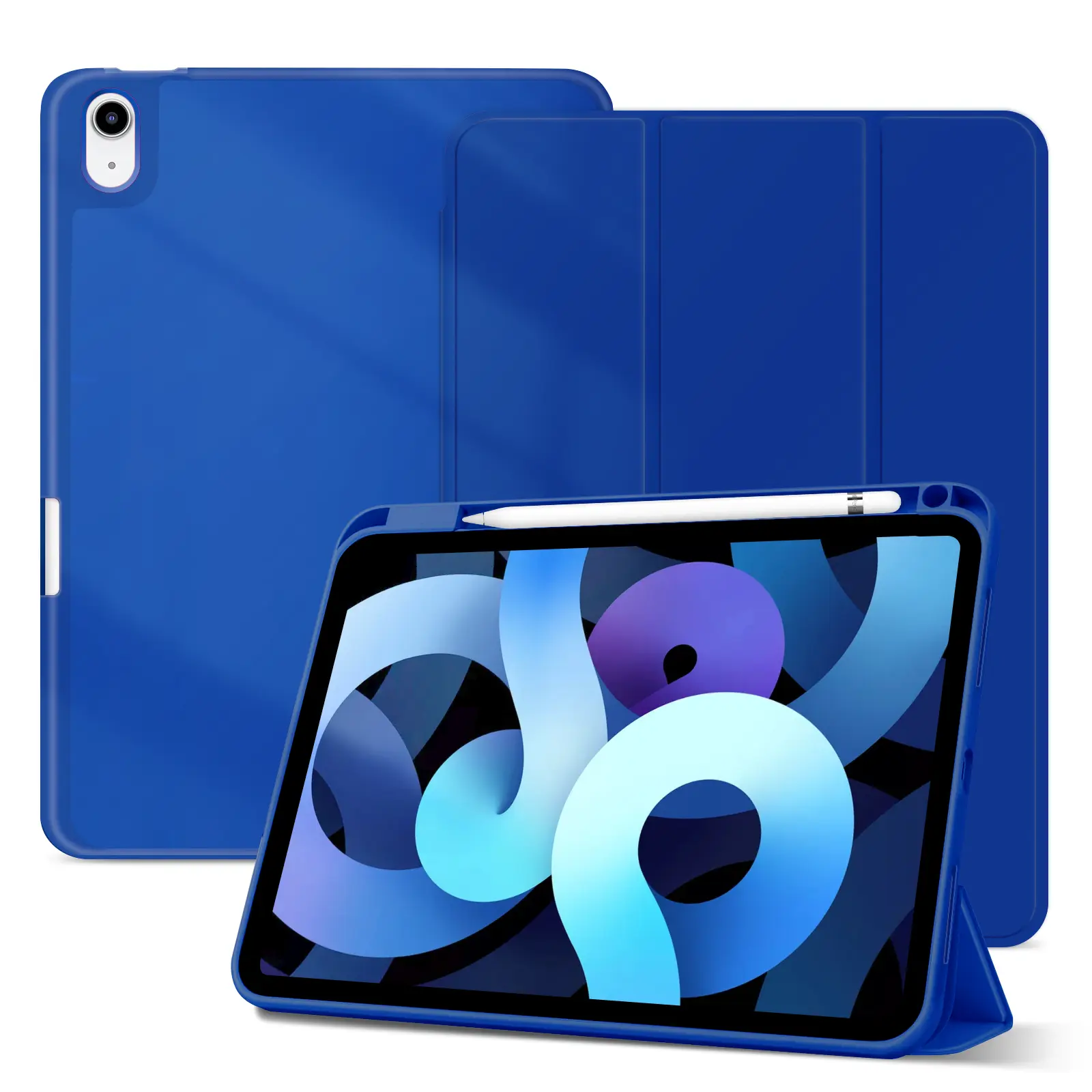 Slim iPad 10th Gen Case 11'' 2025 / 10.9'' 2022 | Built-in Pencil Holder, Trifold Stand, Auto Wake/Sleep | Shockproof Soft TPU Back | Must-Have iPad Accessory decor