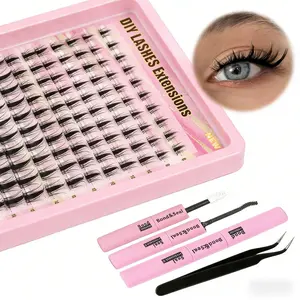 Eyelash curdle fine eyelash curdle kit curl eyelash extension, eyelash curdle DIY eyelash curdle eyelash adhesive and sealing eyelash tweezers individual false eyelash cluster