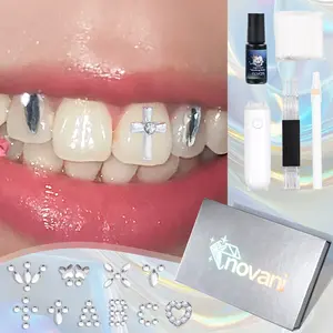 NOVANI DIY Tooth Gem Set 2.0, equipped with oral care and smile decoration tools, suitable for parties and gift boxes jewelry Crystal design