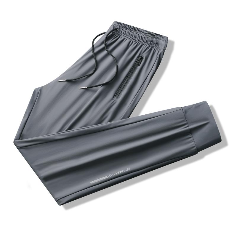 1-3-Pack Men's Stretch Joggers - Cuffed Athleisure Pants for Active Wear | Lightweight & Breathable Gym Outfits, Spring & Summer Fashion plain fashion sport pant color solid