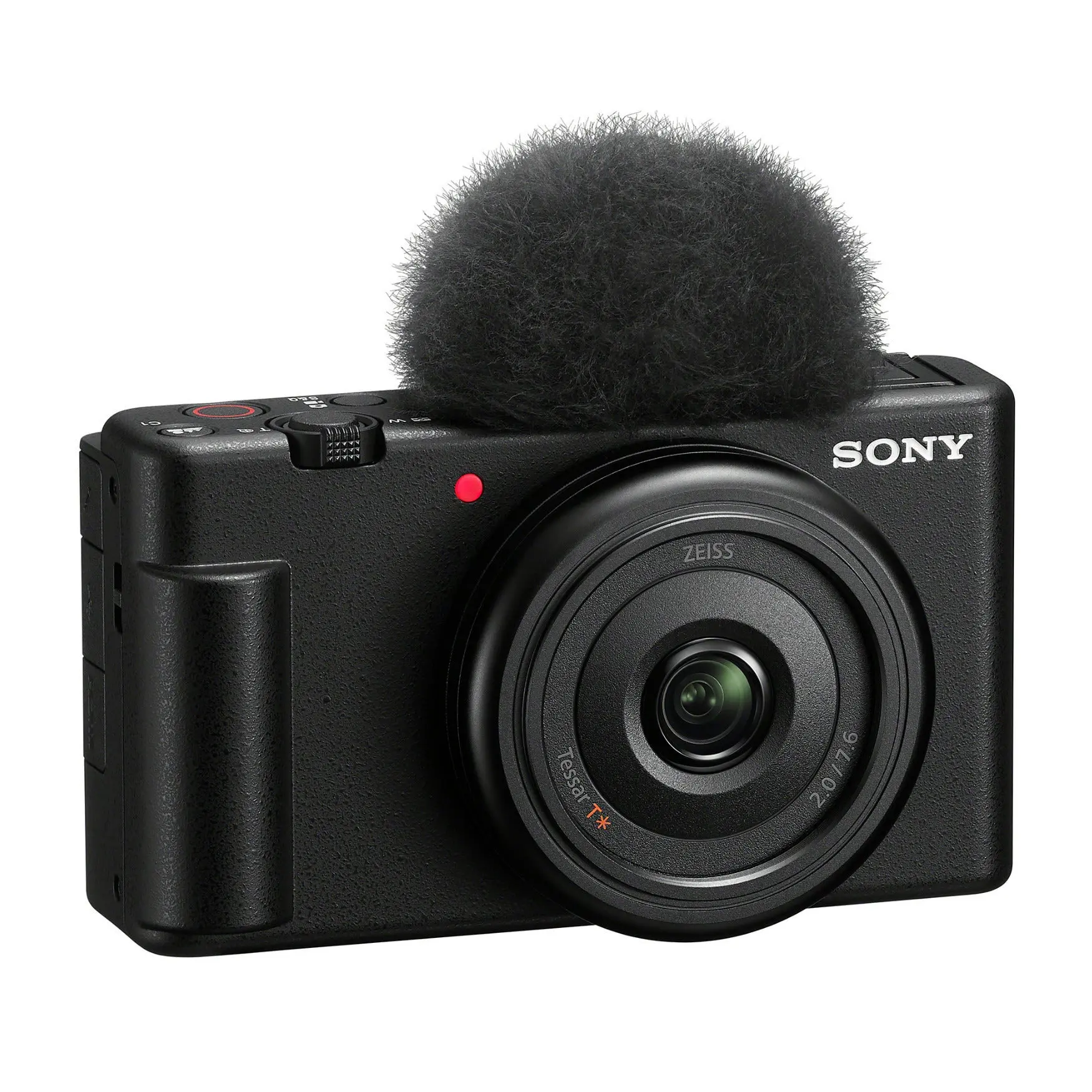 Sony ZV-1F Handheld Point-and-Shoot Vlogging Camera (Black) - Button Controls, High-Quality f/2.0 Wide-Angle Lens, Soft Skin Effect, Natural Skin Tones, Selfie-Ready Recording for Content Creators