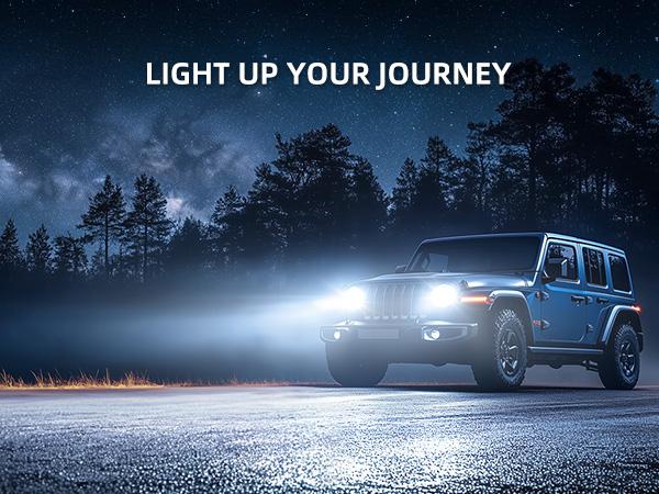 AUTOONE H13/9008  LED Headlight High Low Beam Bulb 35000LM 900% Brighter with Turbofan for 6000K Xenon White Non-polarity Canbus Ready Plug and Play Pack of 2