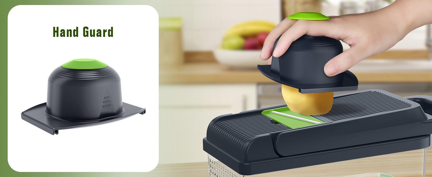 HOMEHACKS Vegetable Chopper,14-in-1 Multifunctional Food Chopper,Professional Onion Chopper with 7 Blades,Vegetable Cutter with Container for Salad,Potato,Carrot,and Garlic; Essential Kitchen Tool