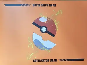 Pokemon Art Board with 4 collectable stamps cards